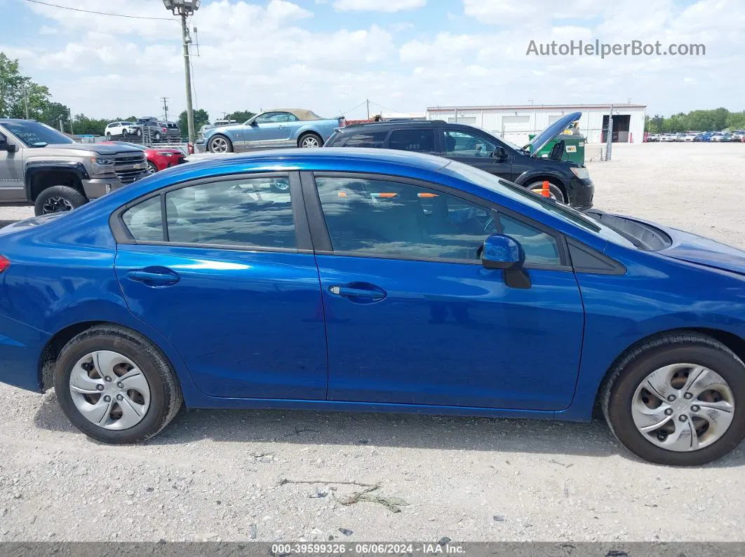 2013 Honda Civic Lx Blue vin: 19XFB2F53DE041545