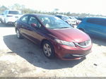 2013 Honda Civic Lx Maroon vin: 19XFB2F53DE066252