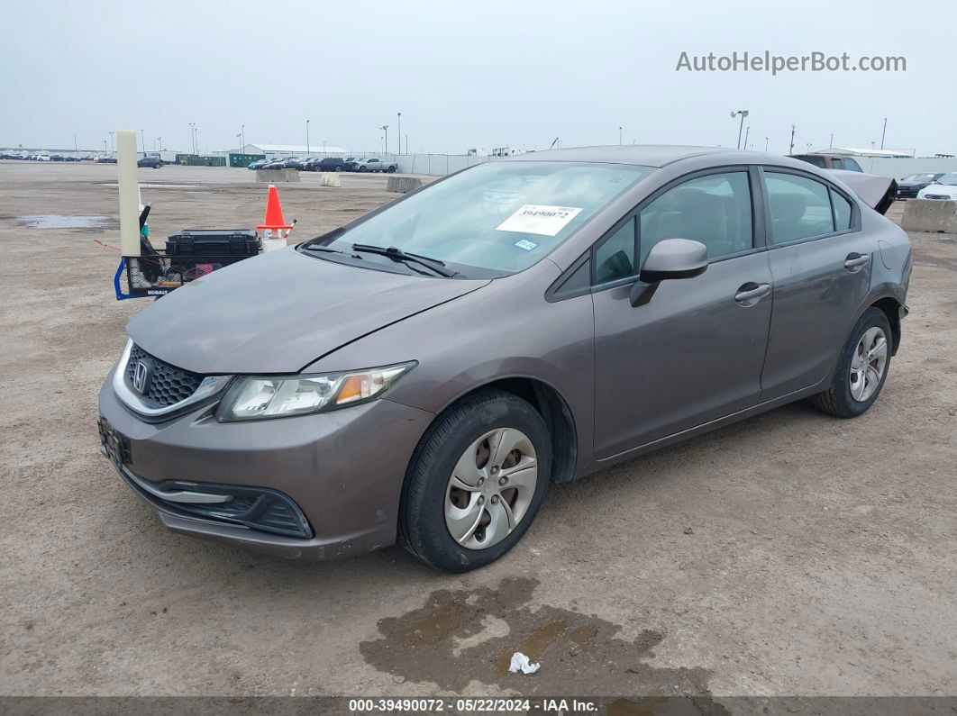 2013 Honda Civic Lx Brown vin: 19XFB2F53DE095315