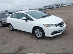 2014 Honda Civic Lx White vin: 19XFB2F53EE021507