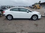 2014 Honda Civic Lx White vin: 19XFB2F53EE021507