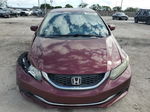 2014 Honda Civic Lx Burgundy vin: 19XFB2F53EE031843