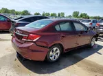 2014 Honda Civic Lx Burgundy vin: 19XFB2F53EE067628