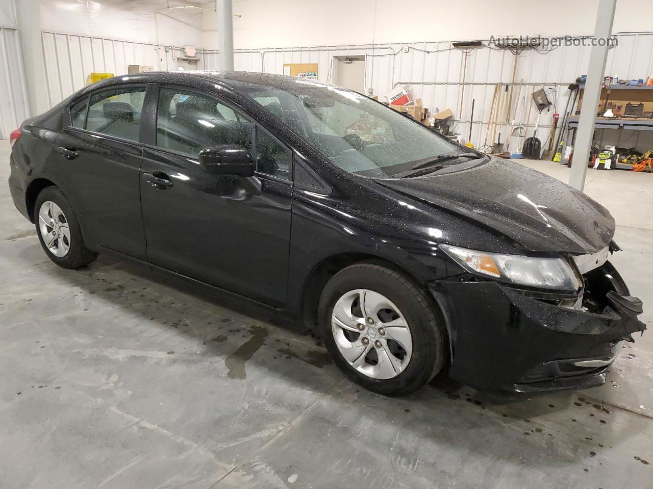 2015 Honda Civic Lx Black vin: 19XFB2F53FE031438