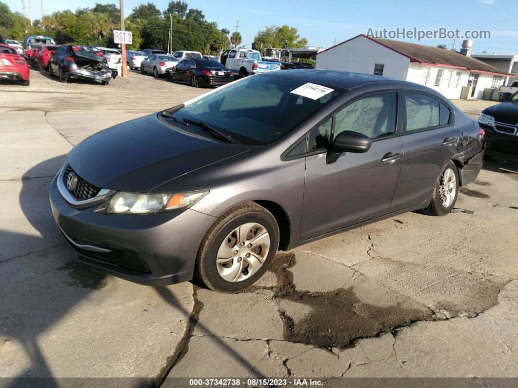 2015 Honda Civic Sedan Lx Gray vin: 19XFB2F53FE105859