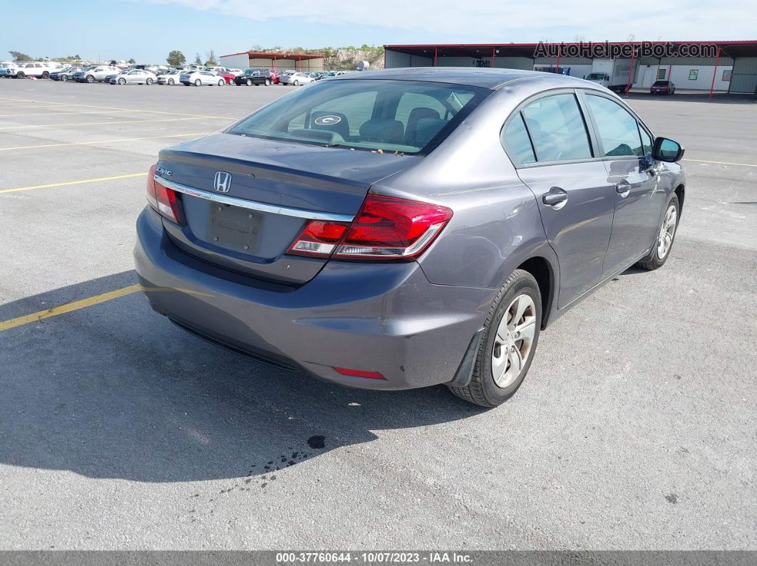 2015 Honda Civic Lx Gray vin: 19XFB2F53FE107286