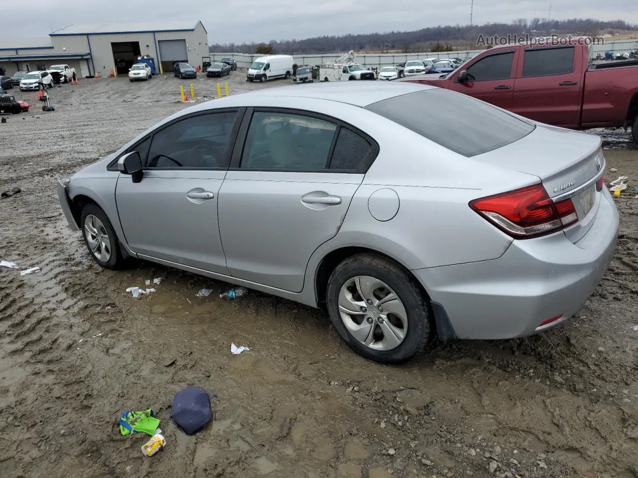 2015 Honda Civic Lx Silver vin: 19XFB2F53FE113105