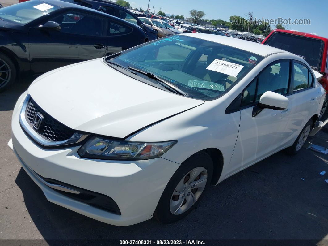 2015 Honda Civic Sedan Lx White vin: 19XFB2F53FE205931