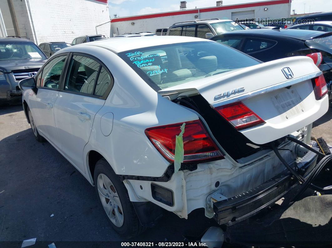 2015 Honda Civic Sedan Lx White vin: 19XFB2F53FE205931