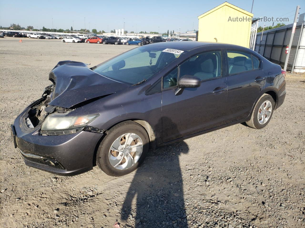 2015 Honda Civic Lx Gray vin: 19XFB2F53FE285179