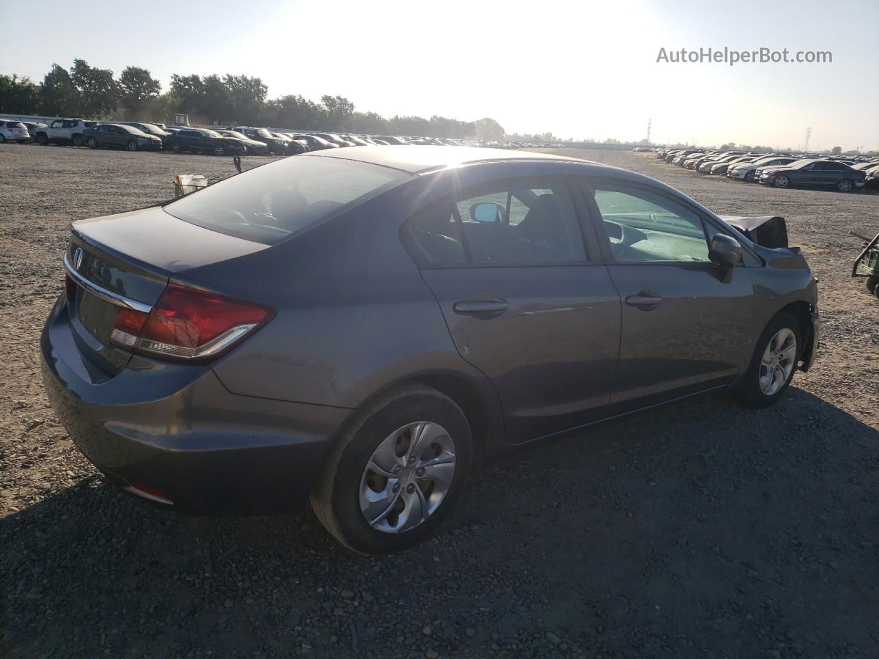 2015 Honda Civic Lx Gray vin: 19XFB2F53FE285179