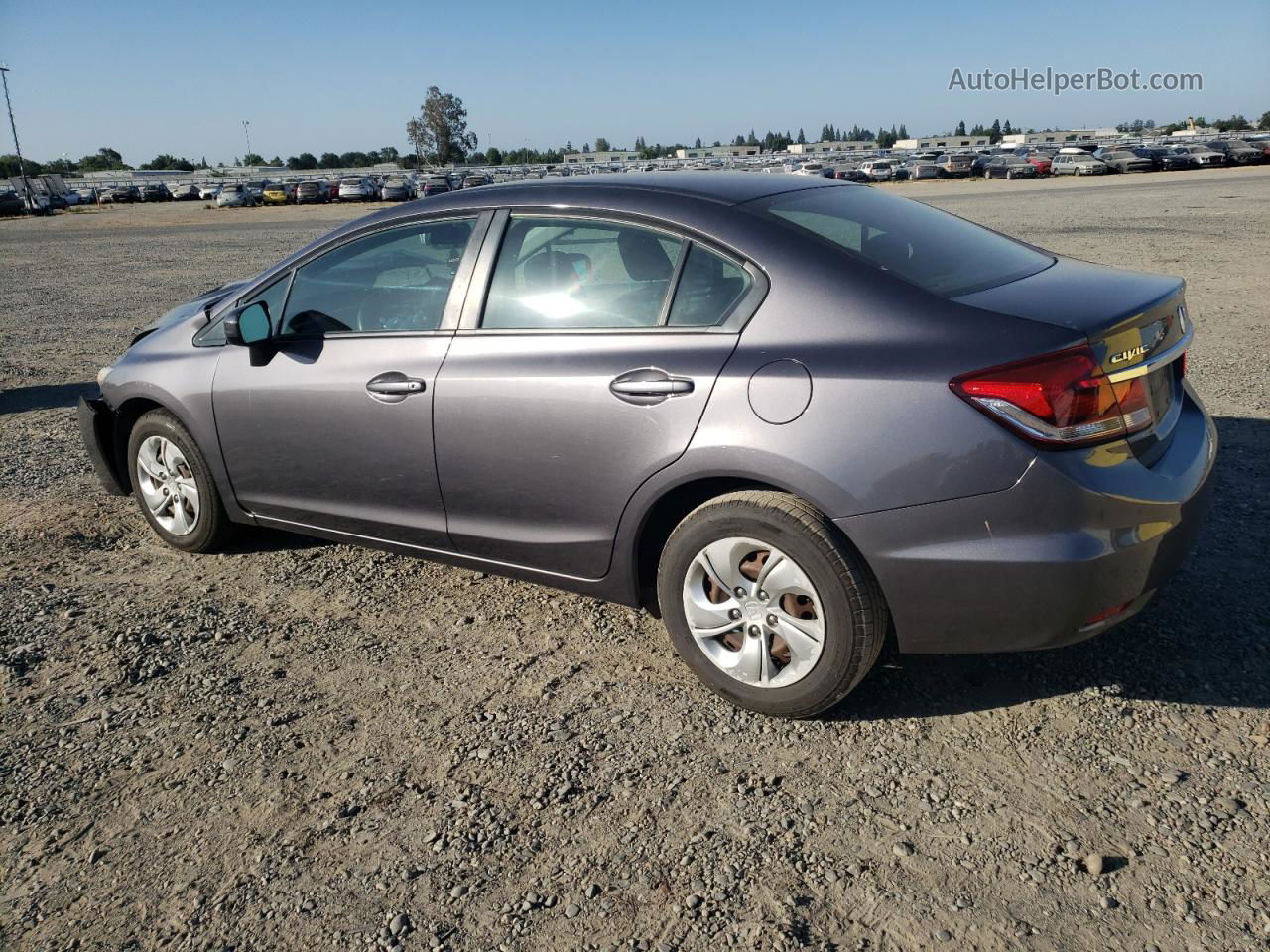 2015 Honda Civic Lx Gray vin: 19XFB2F53FE285179