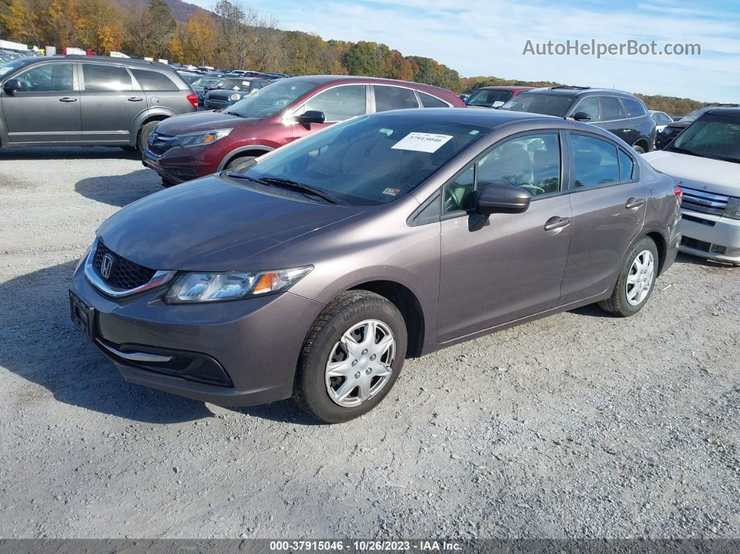 2015 Honda Civic Sedan Lx Gray vin: 19XFB2F53FE286011