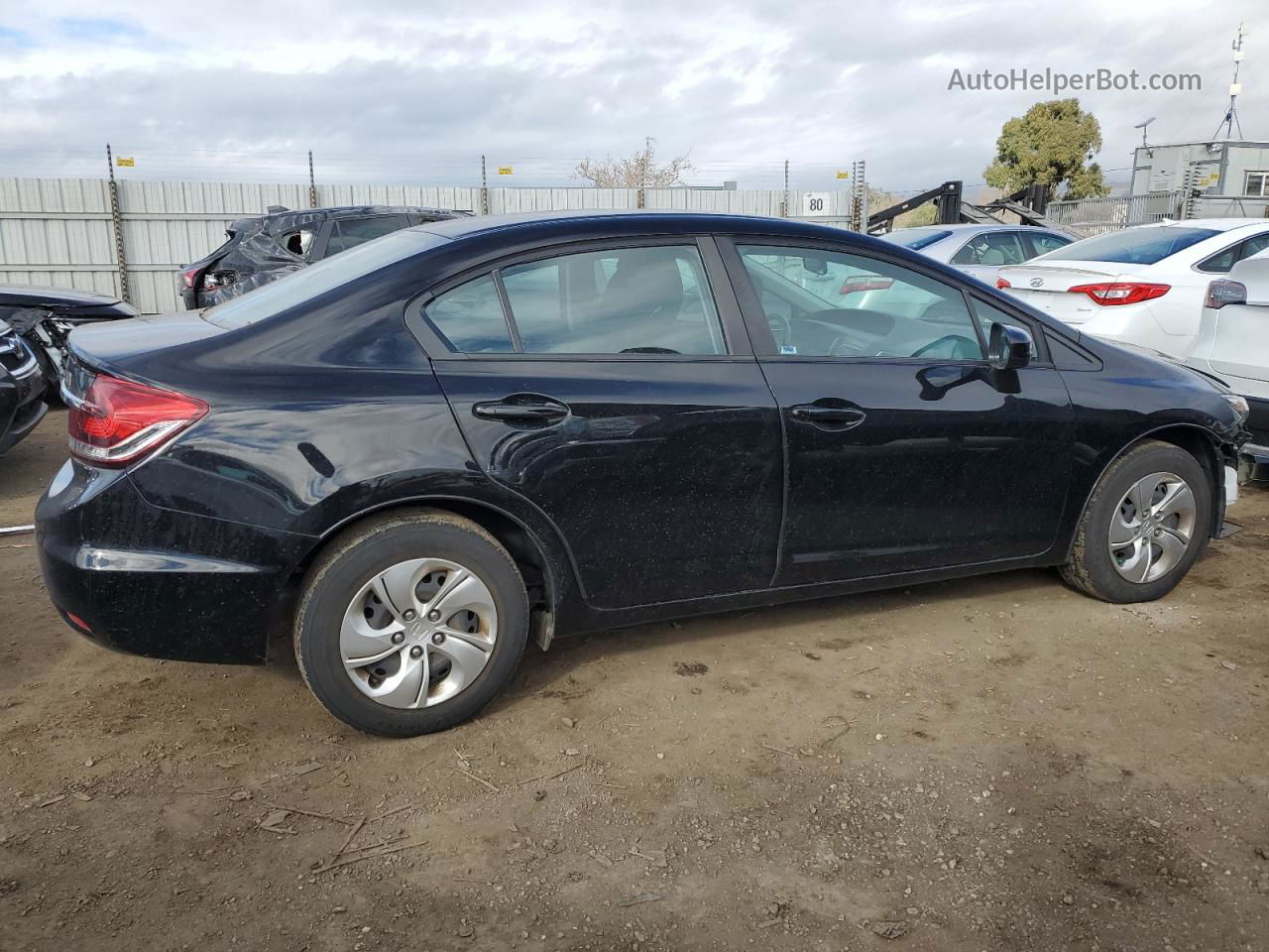 2015 Honda Civic Lx Черный vin: 19XFB2F53FE296943