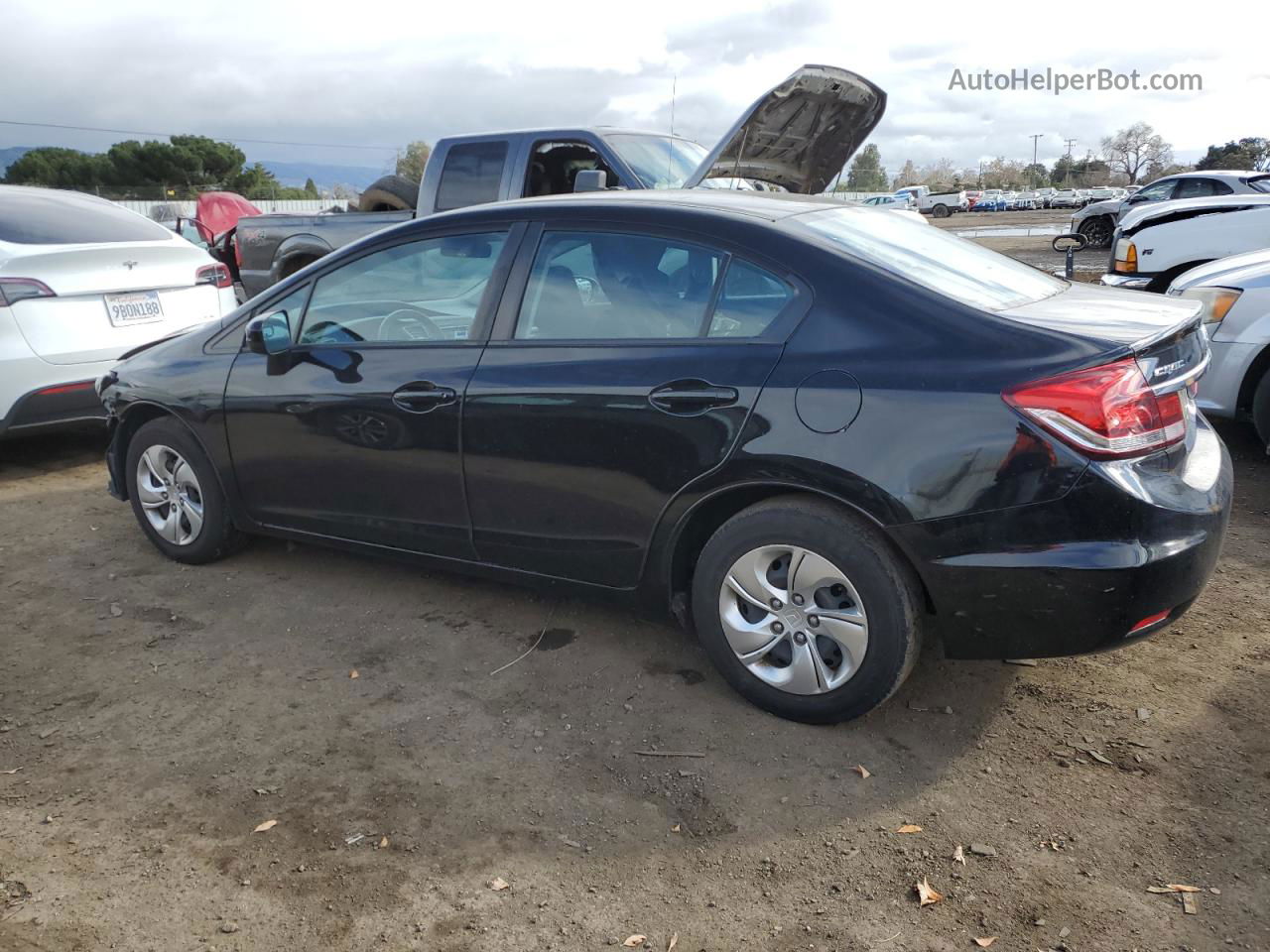 2015 Honda Civic Lx Black vin: 19XFB2F53FE296943