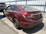 2015 Honda Civic Lx Burgundy vin: 19XFB2F53FE706804