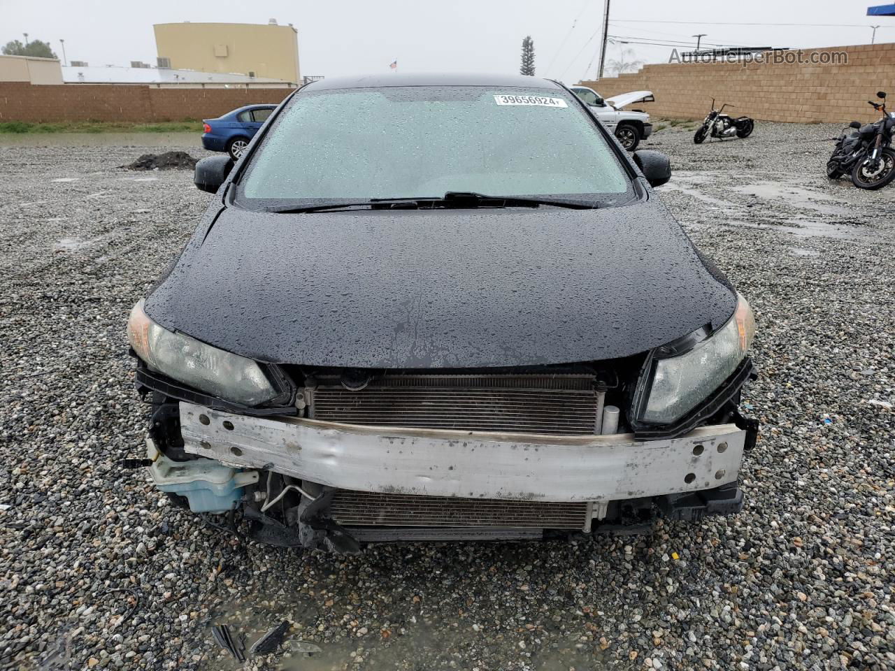 2012 Honda Civic Lx Black vin: 19XFB2F54CE060359