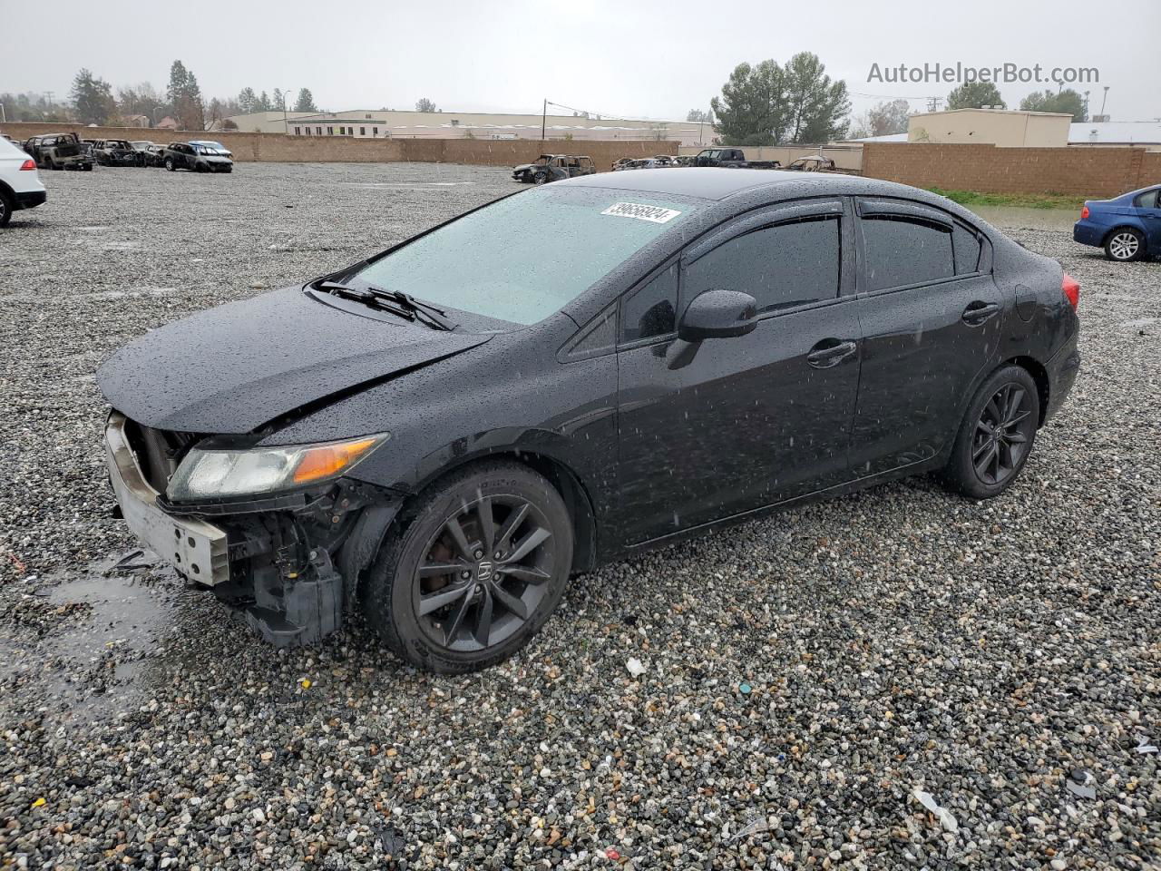 2012 Honda Civic Lx Black vin: 19XFB2F54CE060359