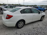 2012 Honda Civic Lx White vin: 19XFB2F54CE065738