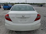 2012 Honda Civic Lx White vin: 19XFB2F54CE065738