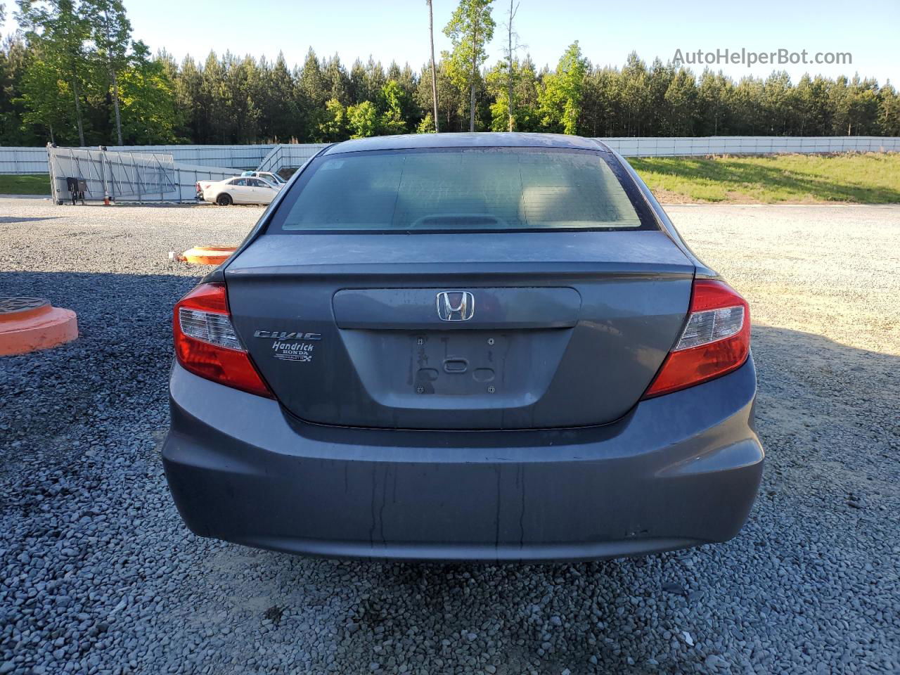 2012 Honda Civic Lx Gray vin: 19XFB2F54CE093247