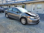 2012 Honda Civic Lx Gray vin: 19XFB2F54CE093247