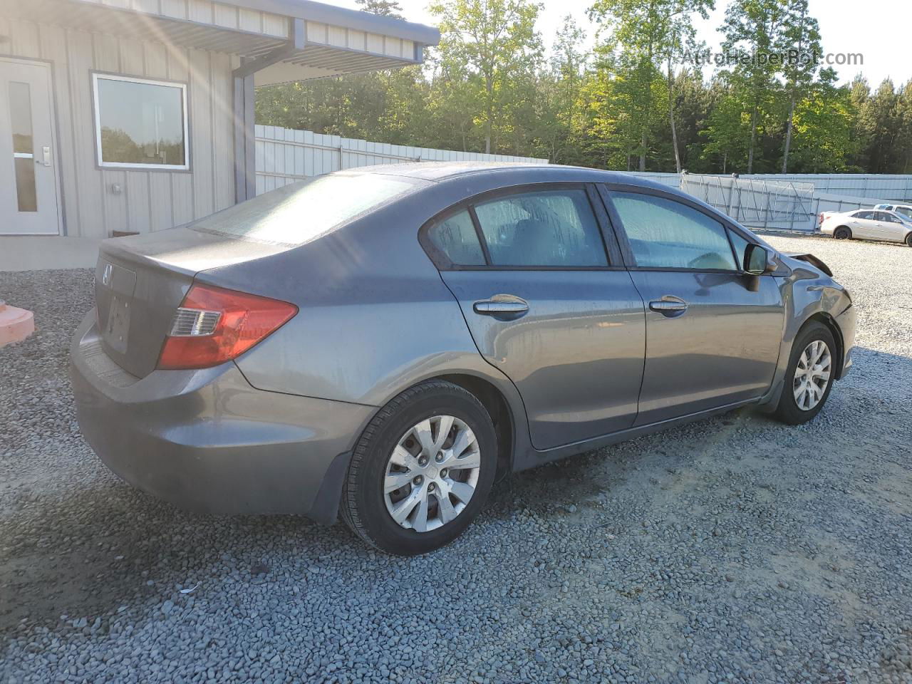 2012 Honda Civic Lx Серый vin: 19XFB2F54CE093247