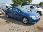 2012 Honda Civic Lx Blue vin: 19XFB2F54CE349984