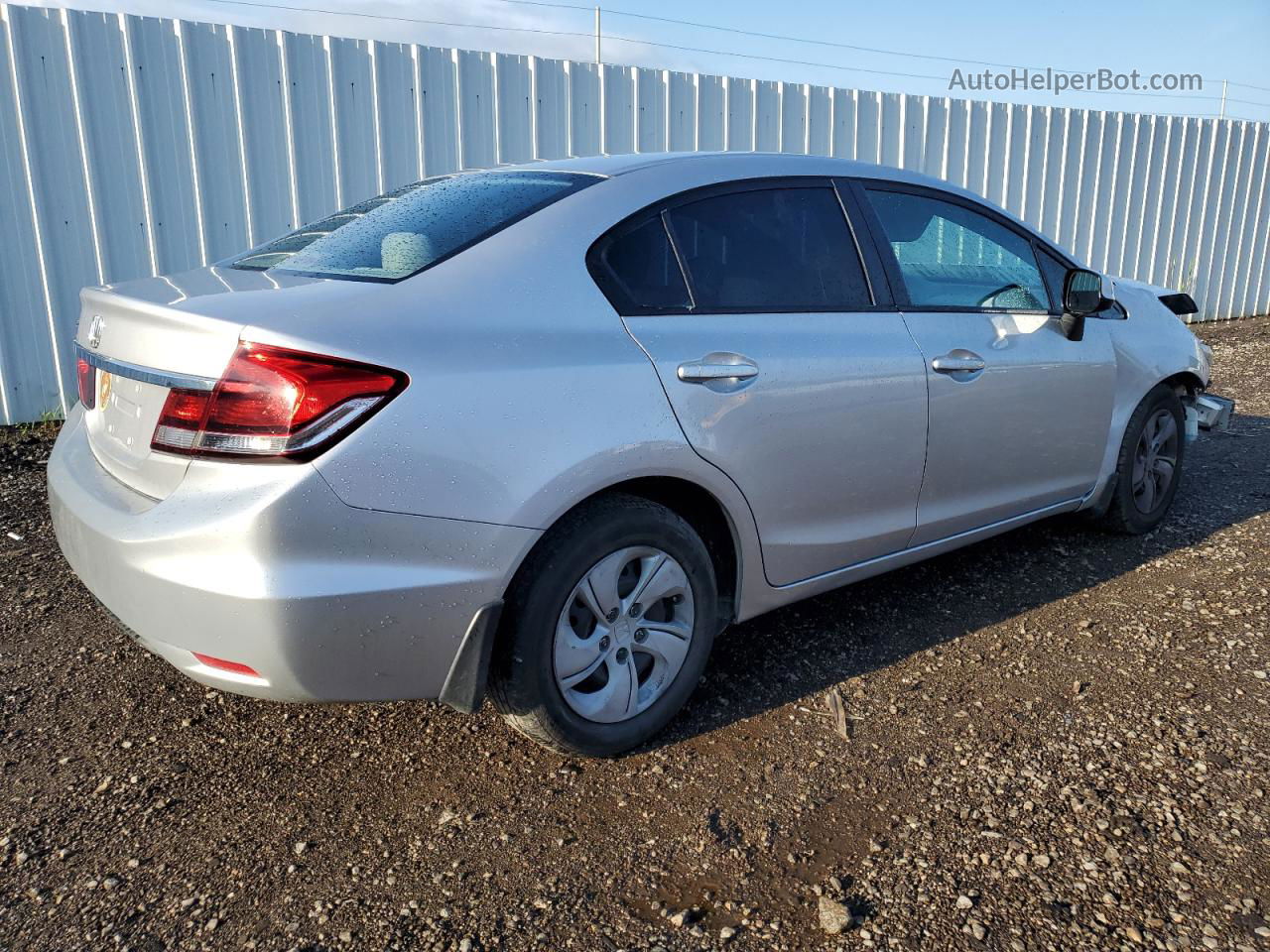 2013 Honda Civic Lx Silver vin: 19XFB2F54DE006108