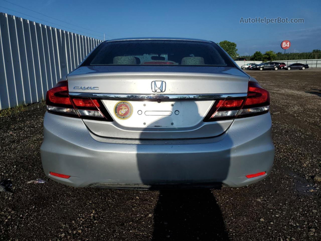 2013 Honda Civic Lx Silver vin: 19XFB2F54DE006108