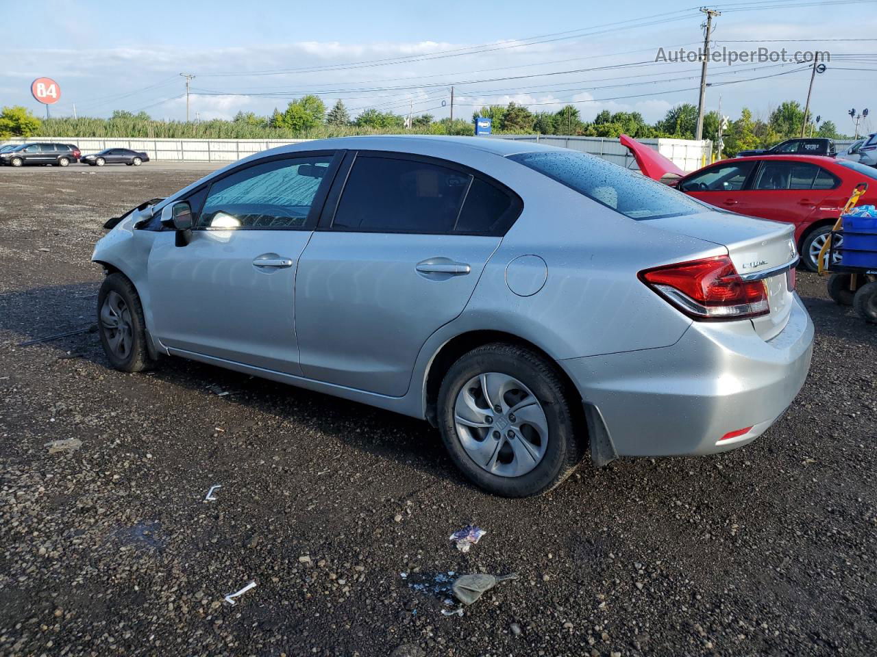 2013 Honda Civic Lx Серебряный vin: 19XFB2F54DE006108