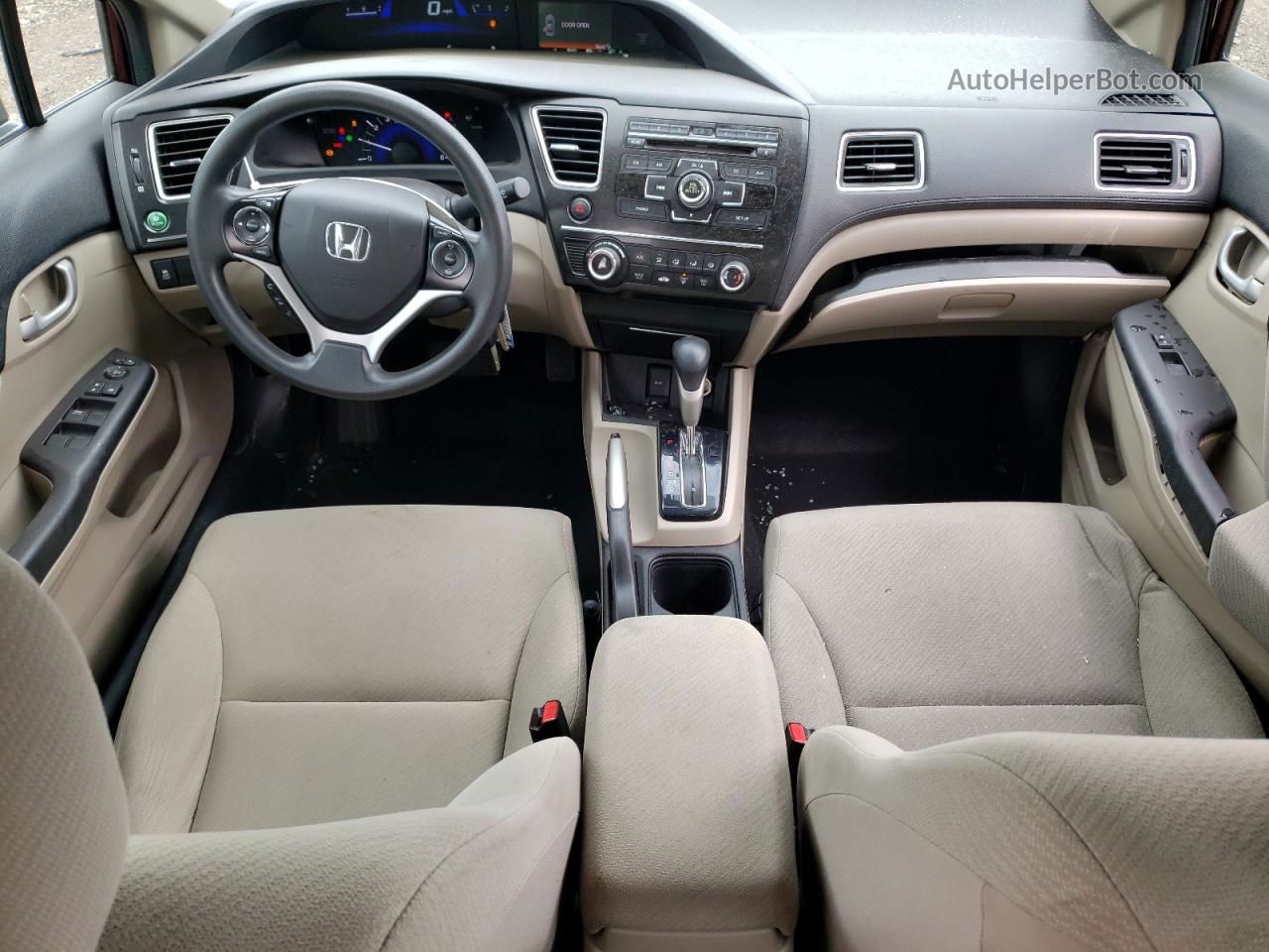 2013 Honda Civic Lx Бордовый vin: 19XFB2F54DE007775