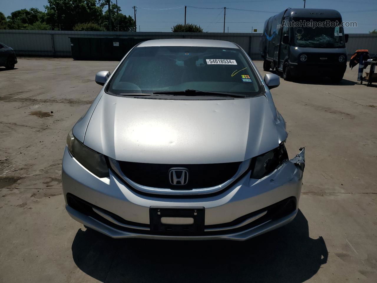 2013 Honda Civic Lx Silver vin: 19XFB2F54DE028108