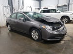 2013 Honda Civic Lx Gray vin: 19XFB2F54DE073338