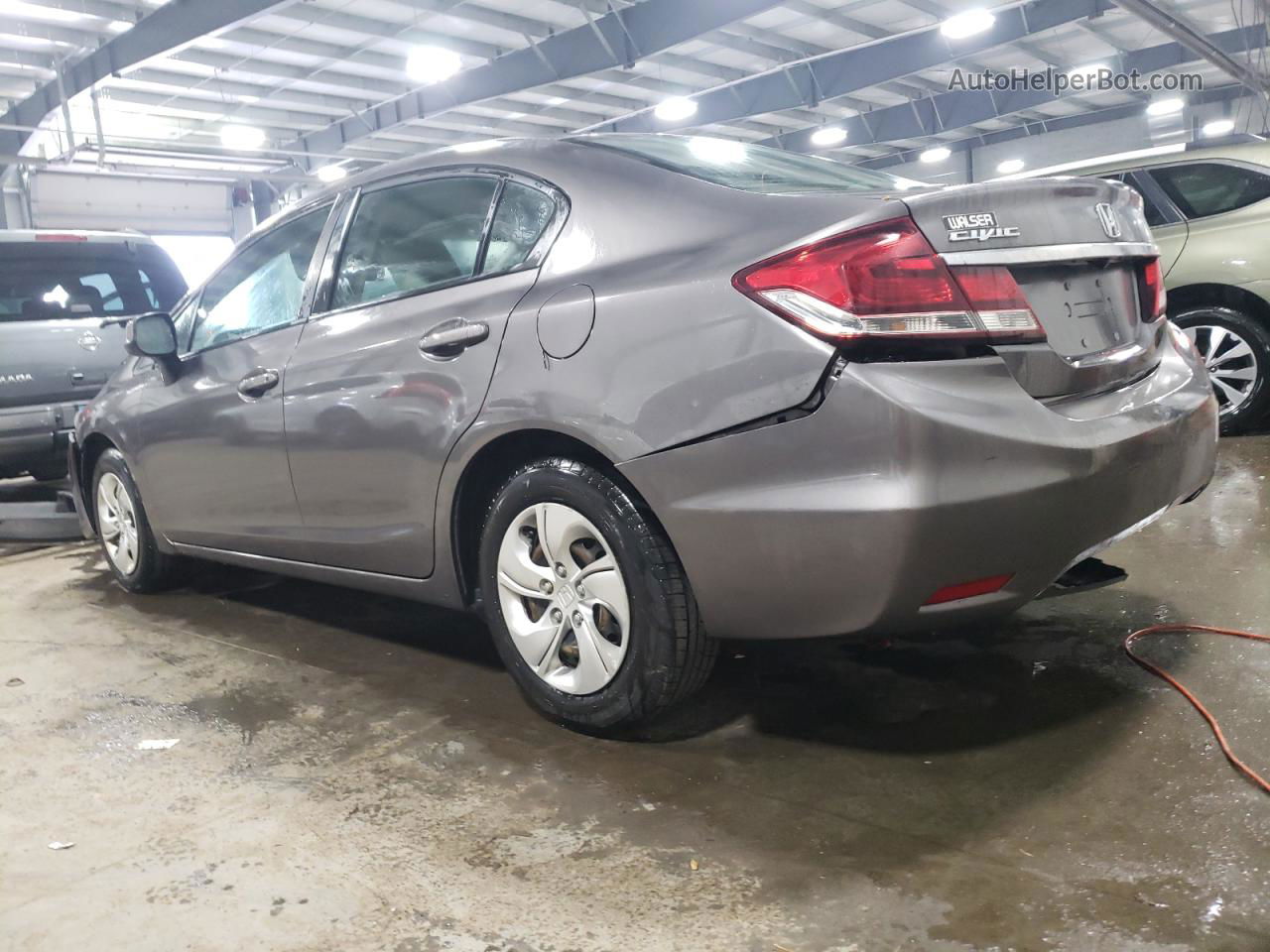 2013 Honda Civic Lx Gray vin: 19XFB2F54DE073338