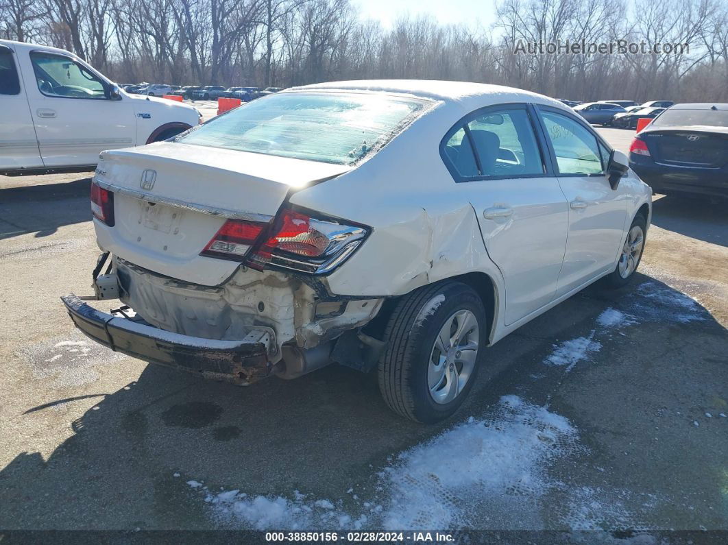 2013 Honda Civic Lx Белый vin: 19XFB2F54DE074683