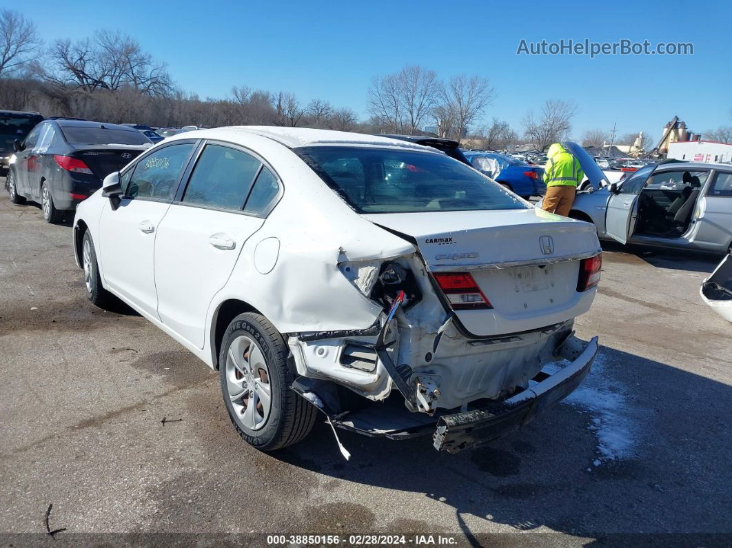 2013 Honda Civic Lx Белый vin: 19XFB2F54DE074683