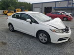 2013 Honda Civic Lx White vin: 19XFB2F54DE096859