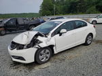 2013 Honda Civic Lx White vin: 19XFB2F54DE096859