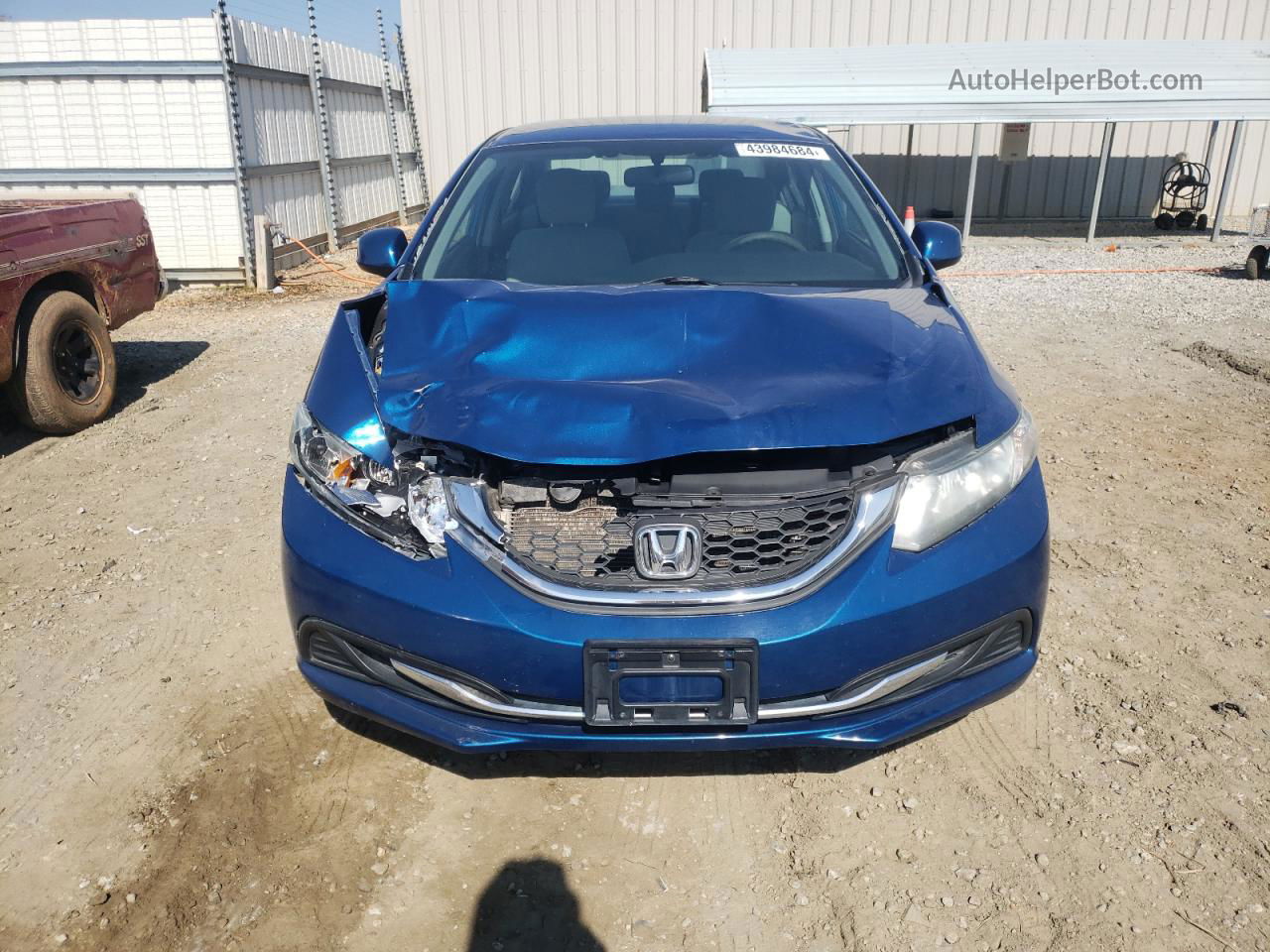 2013 Honda Civic Lx Синий vin: 19XFB2F54DE098904