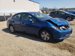 2013 Honda Civic Lx Blue vin: 19XFB2F54DE098904