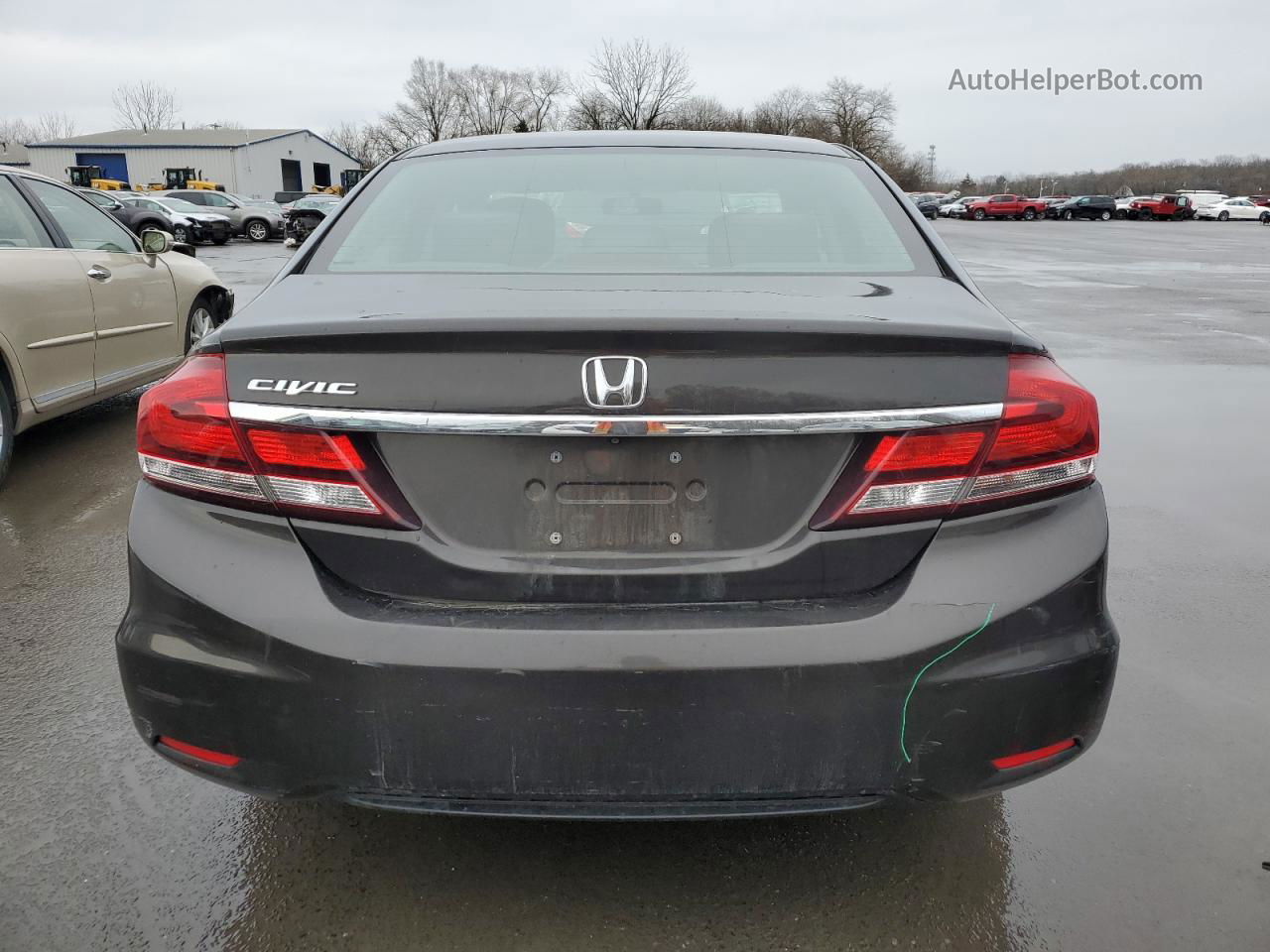 2013 Honda Civic Lx Gray vin: 19XFB2F54DE222301