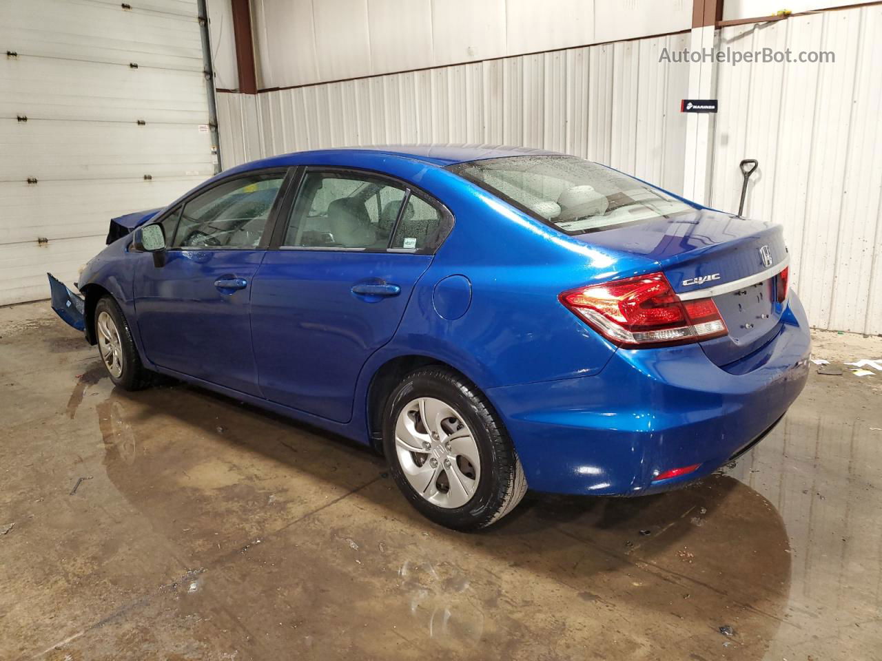 2013 Honda Civic Lx Blue vin: 19XFB2F54DE227241