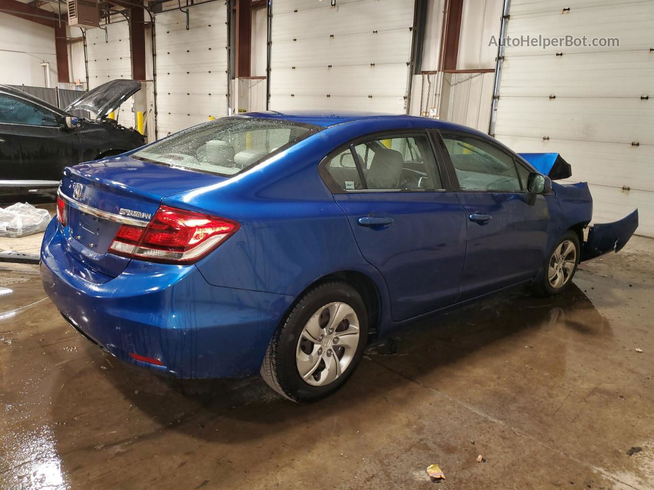 2013 Honda Civic Lx Blue vin: 19XFB2F54DE227241