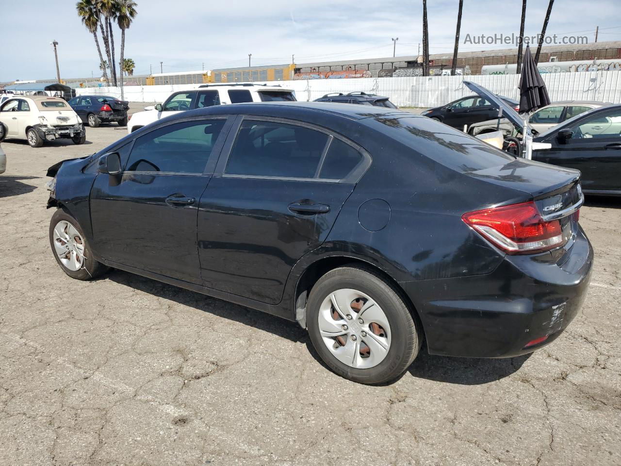 2013 Honda Civic Lx Black vin: 19XFB2F54DE235064