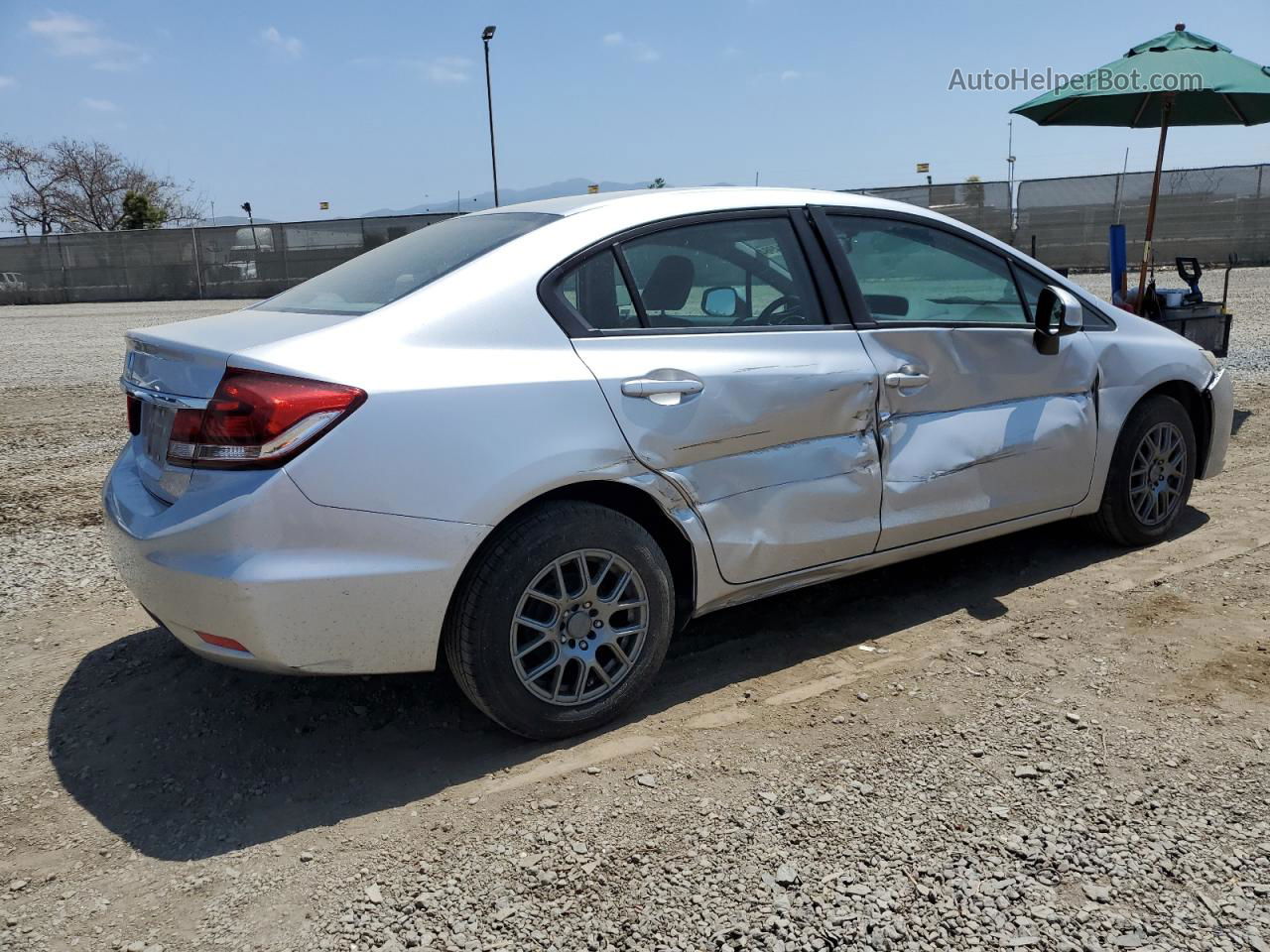 2013 Honda Civic Lx Silver vin: 19XFB2F54DE245206