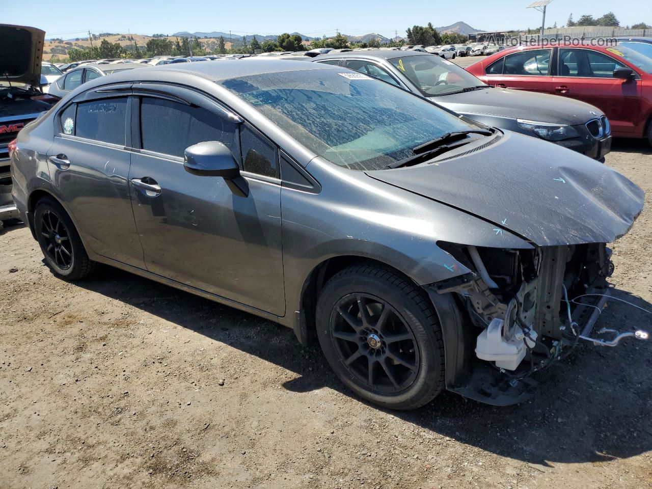 2013 Honda Civic Lx Charcoal vin: 19XFB2F54DE268162