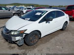 2014 Honda Civic Lx White vin: 19XFB2F54EE017790