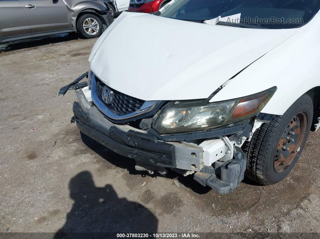 2014 Honda Civic Lx Белый vin: 19XFB2F54EE017790