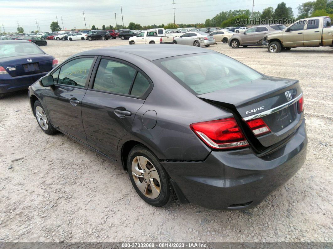 2014 Honda Civic Sedan Lx Gray vin: 19XFB2F54EE018681